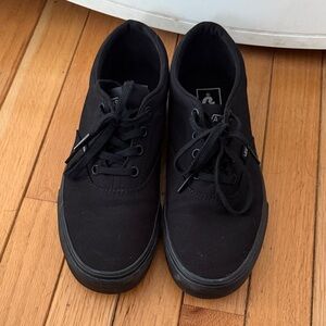 Vans All-Black Canvas Sneakers